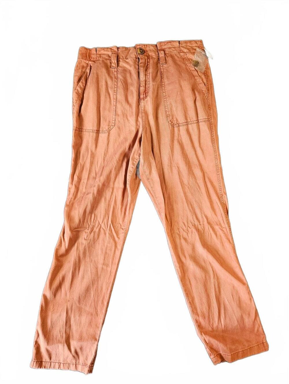 Maurices Women's Rust Orange Casual Pants, Size 14